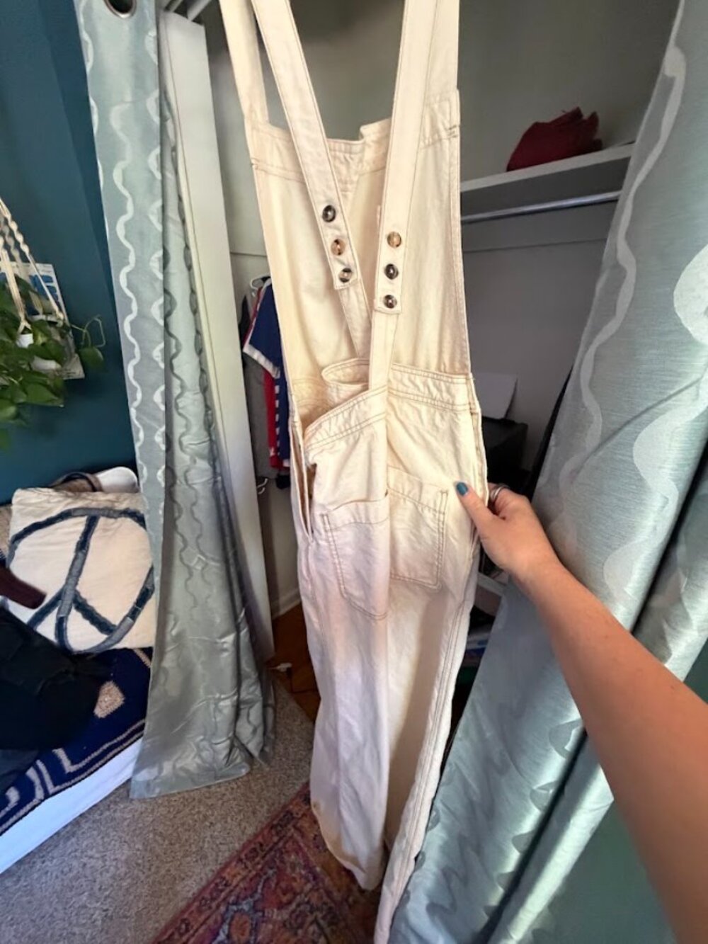 Leon & Harper White Overalls